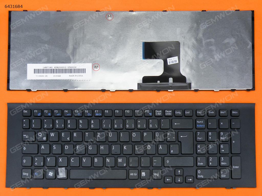 SONY VPC-EJ Series BLACK FRAME BLACK GR N/A Laptop Keyboard (OEM-B)