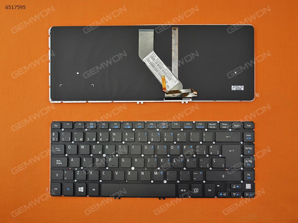 ACER V5-471 V5-431 M5-481 BLACK(with Backlit board,For Win8) SP R2HBW 0S 9Z.N8DBW.H0S Laptop Keyboard (OEM-B)