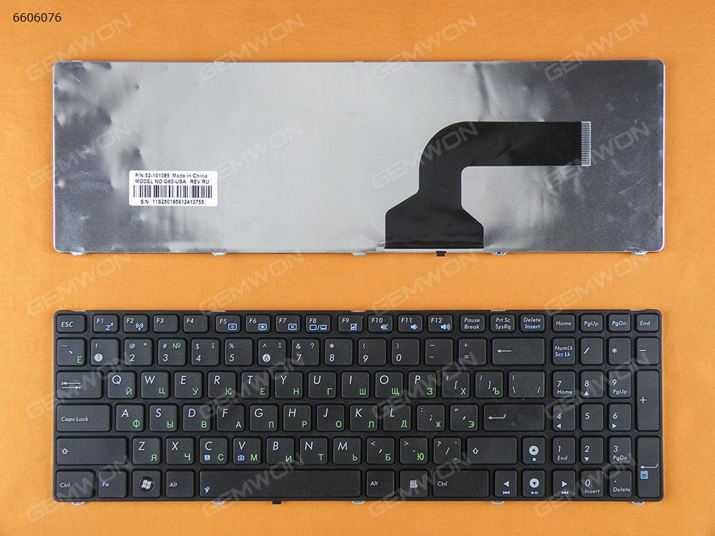 ASUS G60 BLACK FRAME BLACK RU 52-101085 G60-USA Laptop Keyboard (OEM-B)