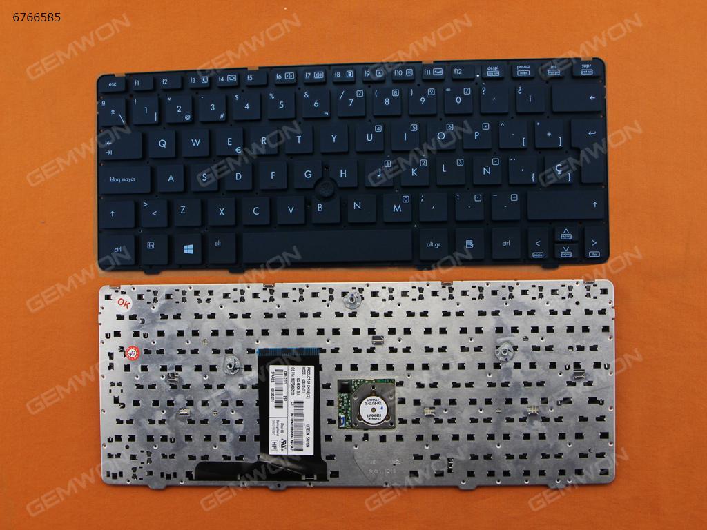 HP 2560P BLACK(Without FRAME,Without foil,With pint stick,Win8) SP N/A Laptop Keyboard (OEM-B)