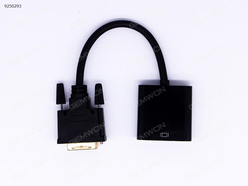 DVI TO VGA Adapter,Black Audio & Video Converter N/A