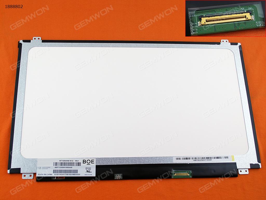 LEDASC156A07 DISPLAY LED 15.6 SLIM 1366X768 30 PINS RIGHT CONN (13.6x7.6)  95%newB156XW04 V.8