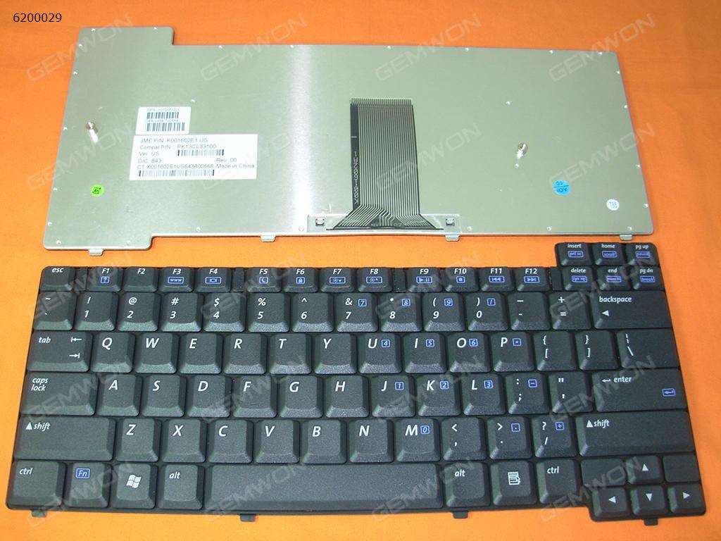 HP X1000 ZT3000 NX7000 NX7010 BLACK US K001602E1 PK13CL33100 Laptop Keyboard (OEM-B)