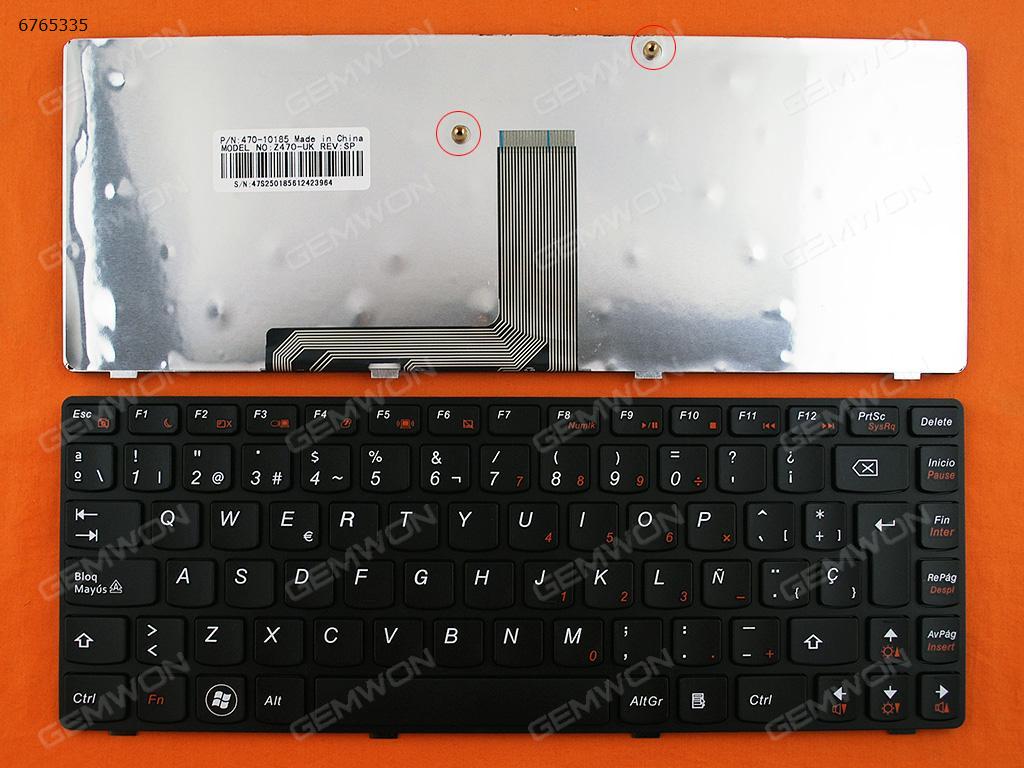 LENOVO Z370 Z470 BLACK FRAME BLACK OEM SP N/A Laptop Keyboard (OEM-A)