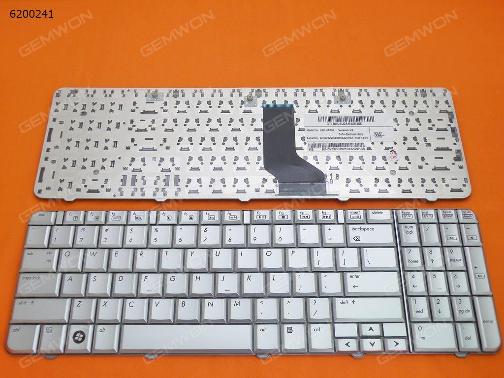 HP CQ60 SILVER US NSK-HAC01 9J.N0Y82.C01 SR30 Laptop Keyboard (OEM-B)