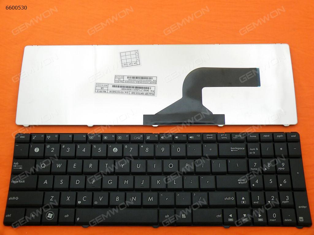 ASUS N53 BLACK US MP-10A73US-5281 04GN0K1K UM0SV UM0SU 9Z.N6VSU.001 9Z.N6VSQ.101 UM1SQ Laptop Keyboard (OEM-B)