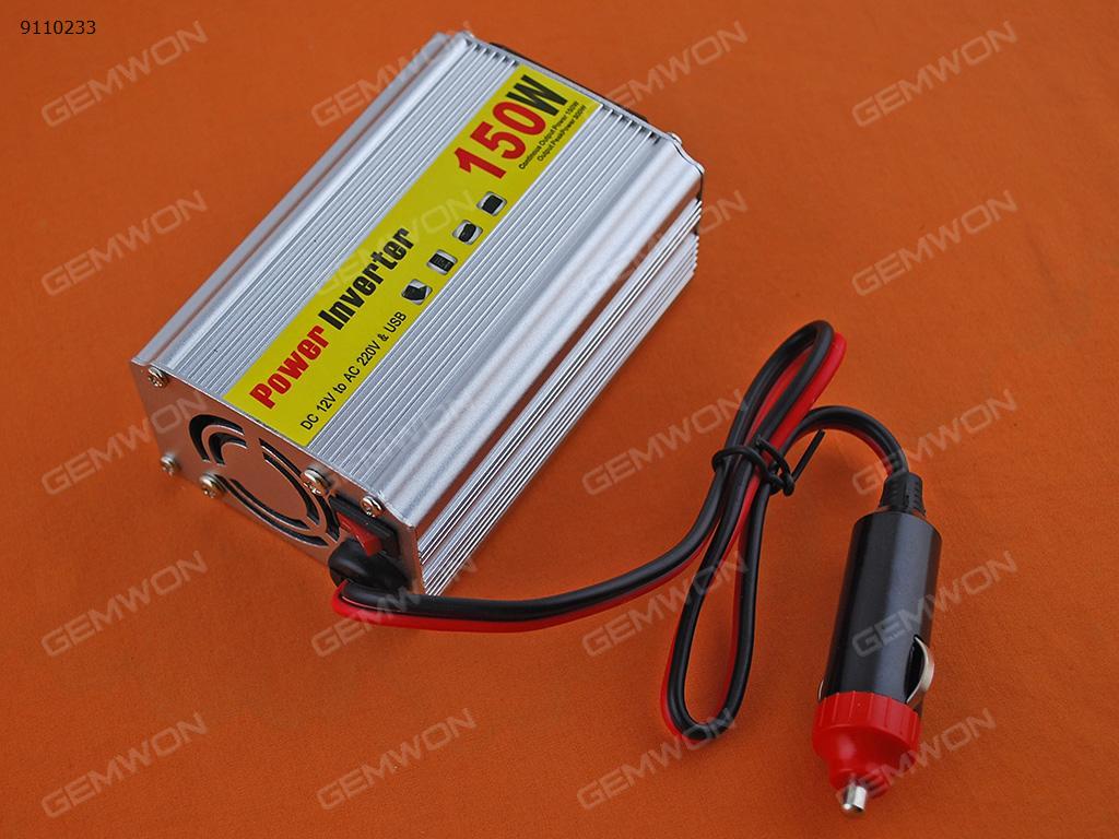 150W Car Power Inverter DC 12V to AC 220V&USB(150W-300W) Car Appliances N/A