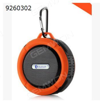 Wireless Bluetooth Stereo Speaker Soundbox Mic Waterproof Suction Shockproof orange Bluetooth Speakers C6