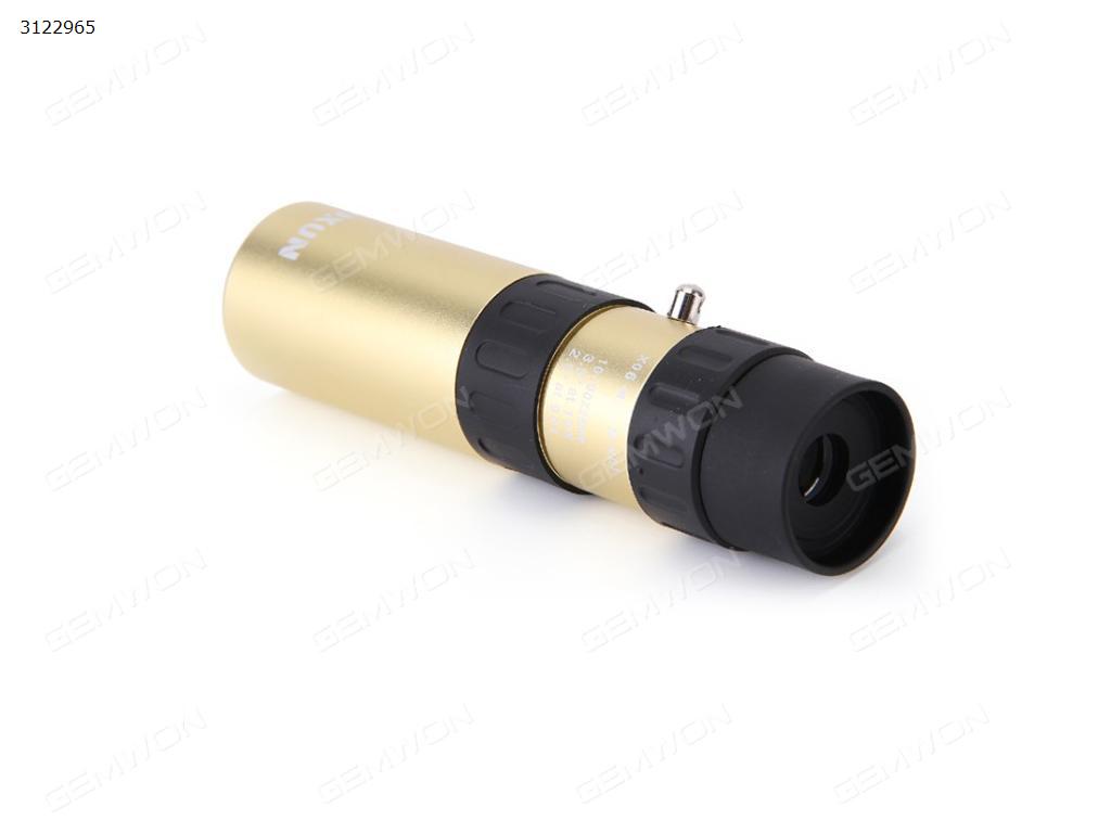 10-30X25 Monocular Telescope Pocket-Size For Outdoor Camping Travel Hunting(GOLDEN) Camping & Hiking N/A