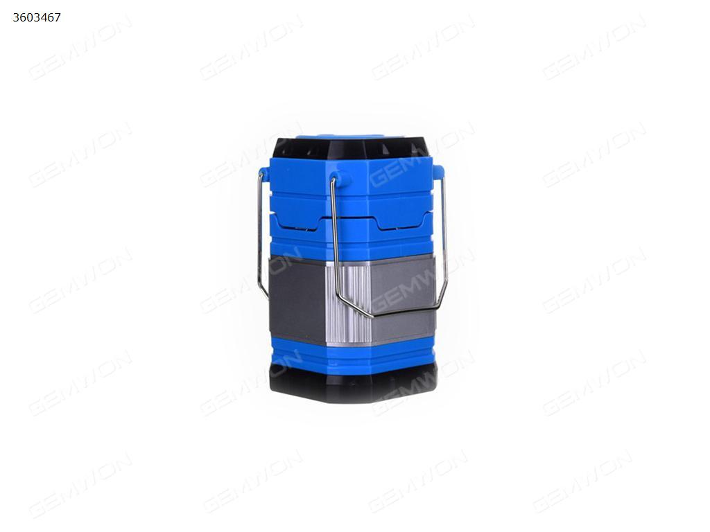 Solar USB Rechargeable Camping Lantern Hiking Light Portable Tent Light（blue） Other N/A