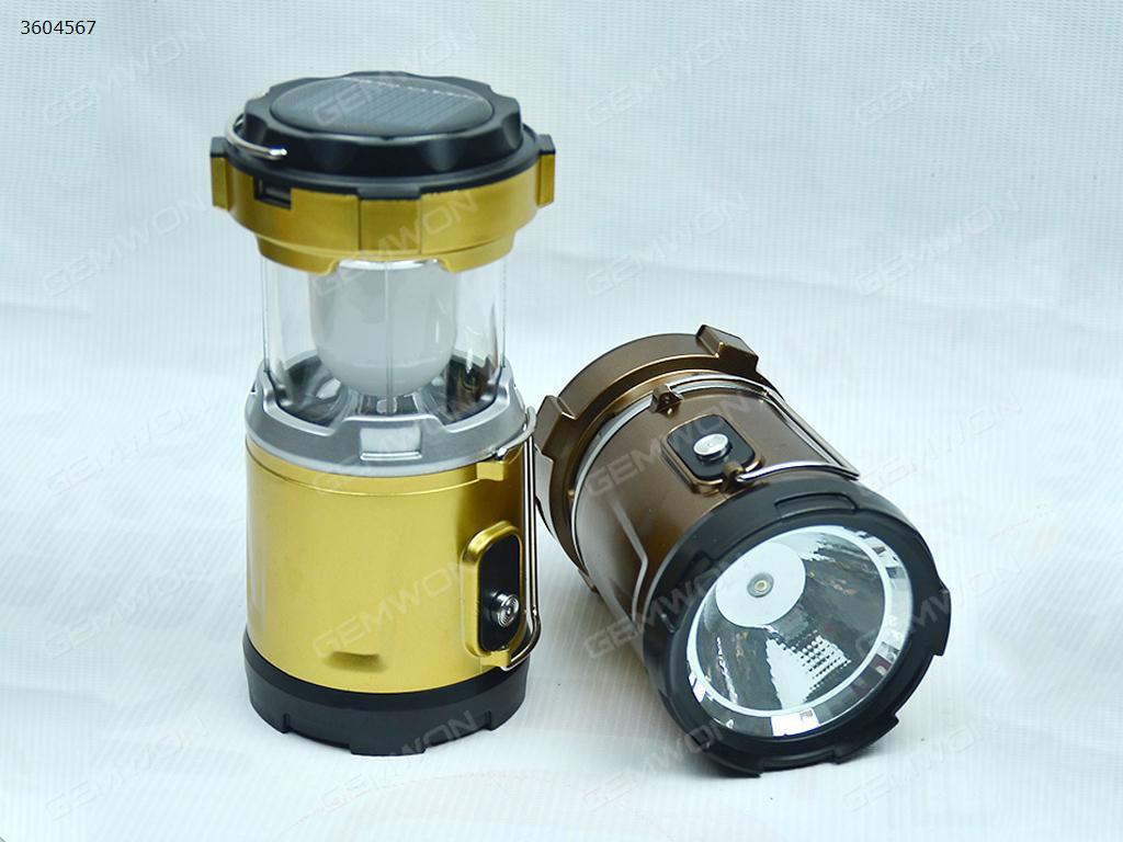 Portable Solar Rechargeable Tent Light Outdoor Travel Essential(Bronze) Other N/A