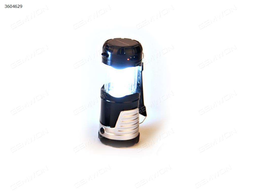 Super White Solar Power Lantern Lamp Camp Night Light Rechargeable(black) Other N/A