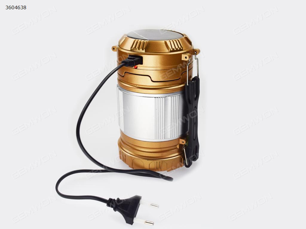 Portable Rechargeable Solar Light Lamp Lantern Lights Outdoor Camping Hiking Tent（Bronze） Other N/A