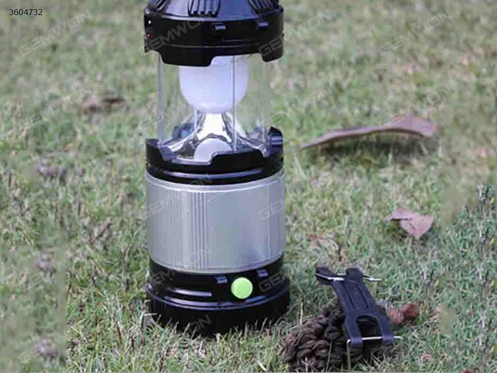 Portable Rechargeable Solar Light Lamp Lantern Lights Outdoor Camping Hiking Tent（black） Other N/A