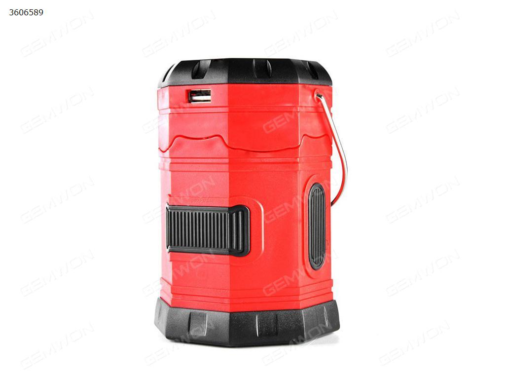 6 LED Portable Flex Solar Rechargeable Light Outdoor Hiking Fishing Light（red） Other N/A