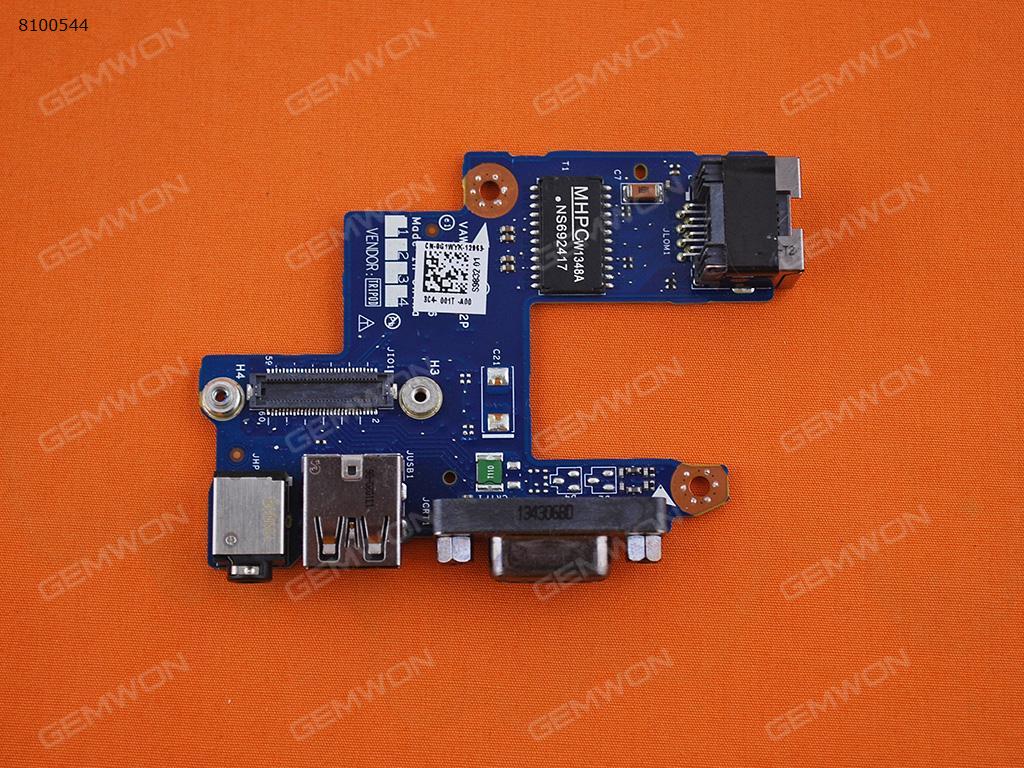 USB 2.0 VGA Audio Board And NIC Connector For DELL Latitude E5440(Pulled) Board G1WYK