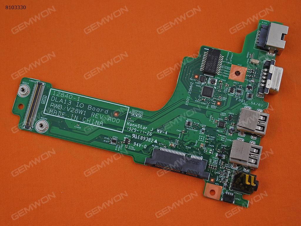 USB 2.0 VGA Audio Board And NIC Connector For Dell Latitude E3330(Pulled) Board 12840-1/V28W1