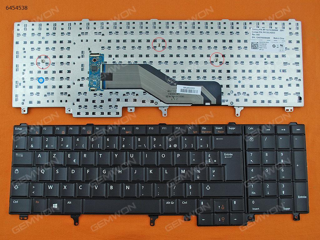 DELL Latitude E6520 BLACK (Without Point stick For Win8) FR OWXM97 Laptop Keyboard (OEM-B)