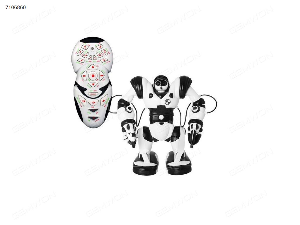 QIJIA TT323 Humanoid Interactive Robot Toy With Remote Control(White And Black) Robot N/A