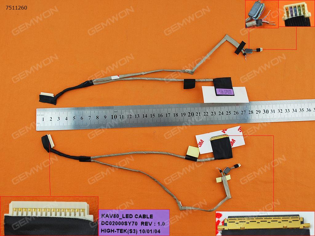 Acer One D260 KAV80 Gateway Lt20 LCD/LED Cable DC02000SY70