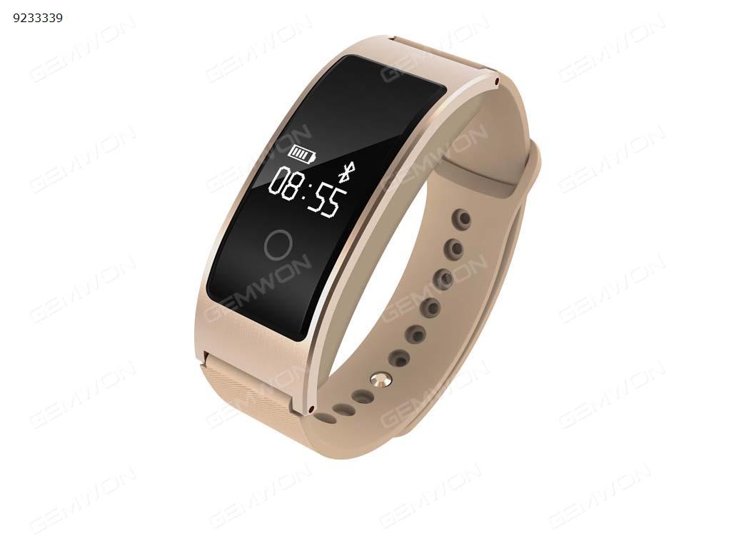 Heart Measuring heart rate and blood oxygen smart watch（golden） Smart Wear A06