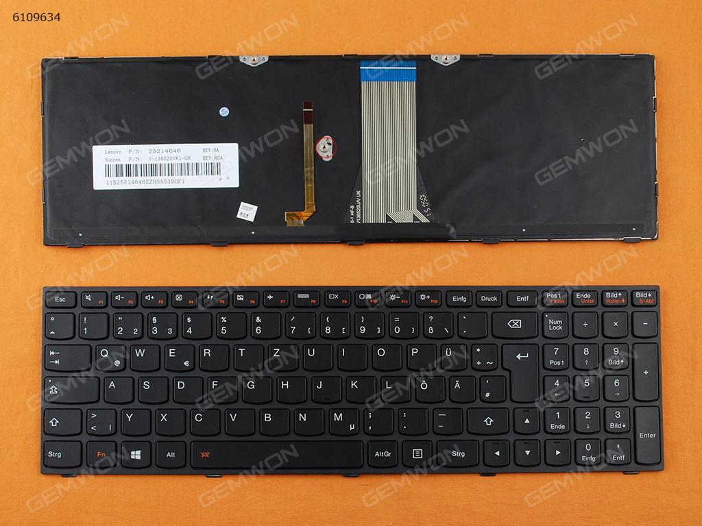 LENOVO G50-70 BLACK FRAME BLACK(Backlit,For Win8) GR N/A Laptop Keyboard (OEM-B)