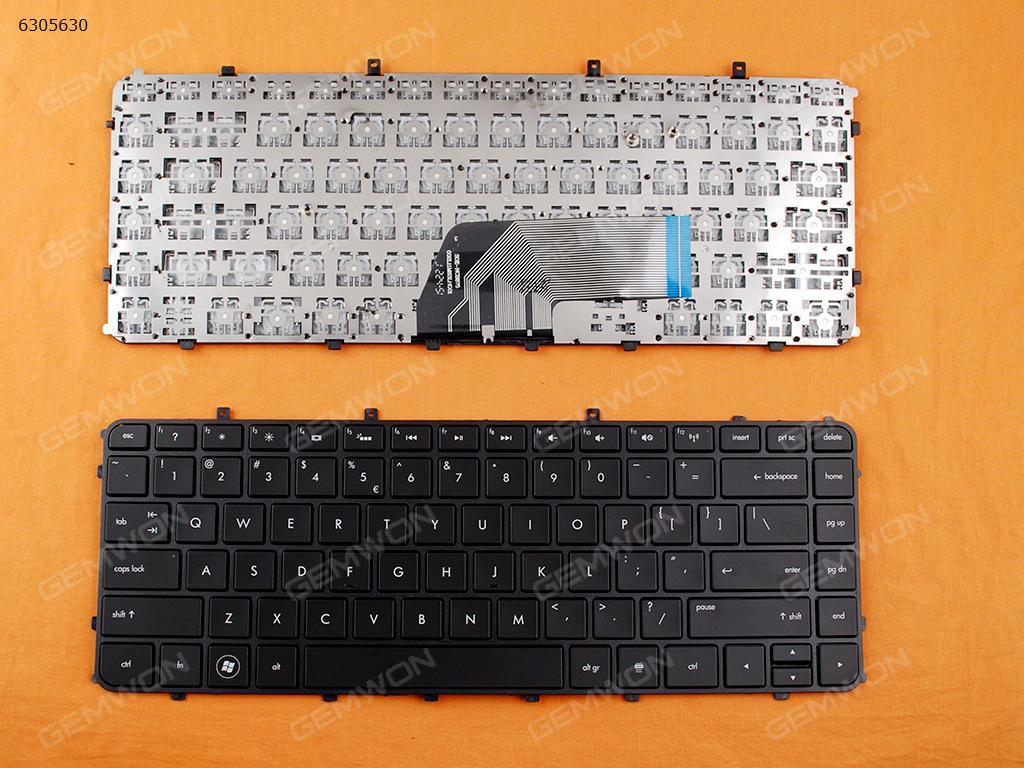 HP ENVY4-1000 BLACK FRAME BLACK(without foil) US N/A Laptop Keyboard (OEM-B)