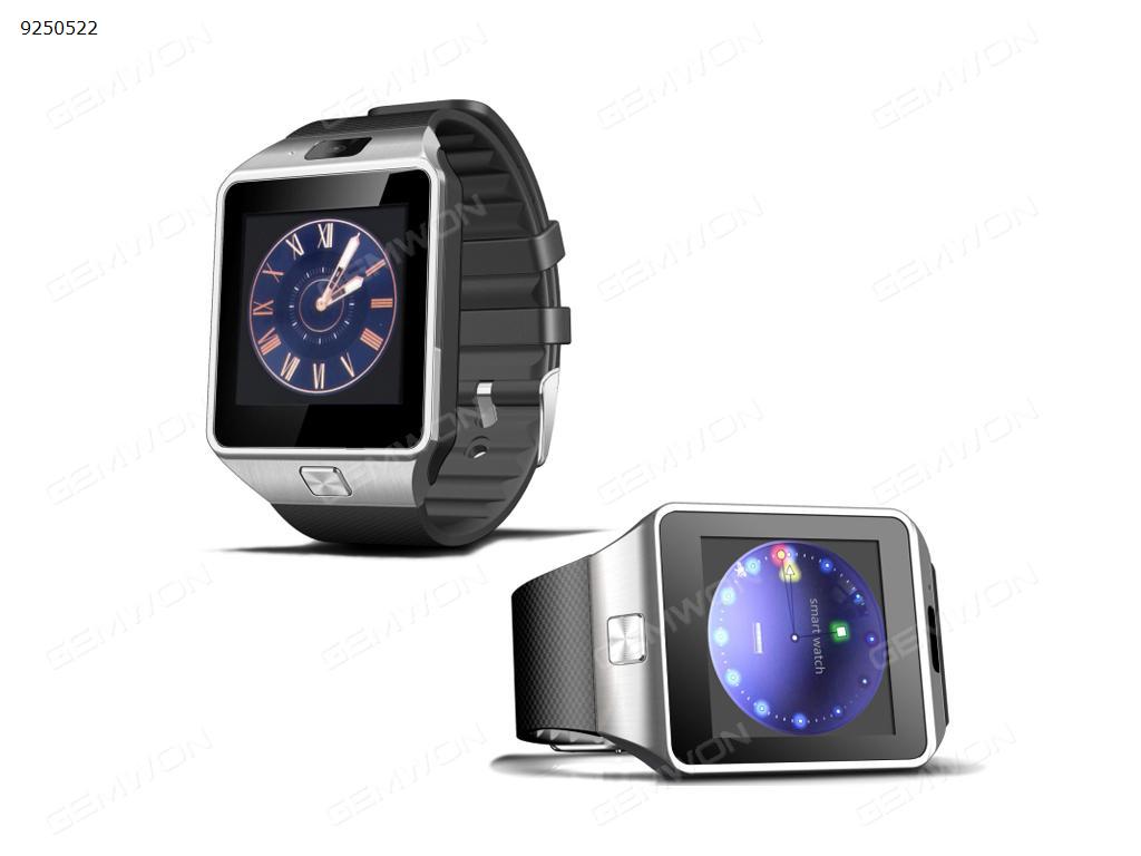 Bluetooth Smart Watch DZ09 With Camera For iPhone Samsung Andriod Network support 2G Silver Smart Wear DZ09