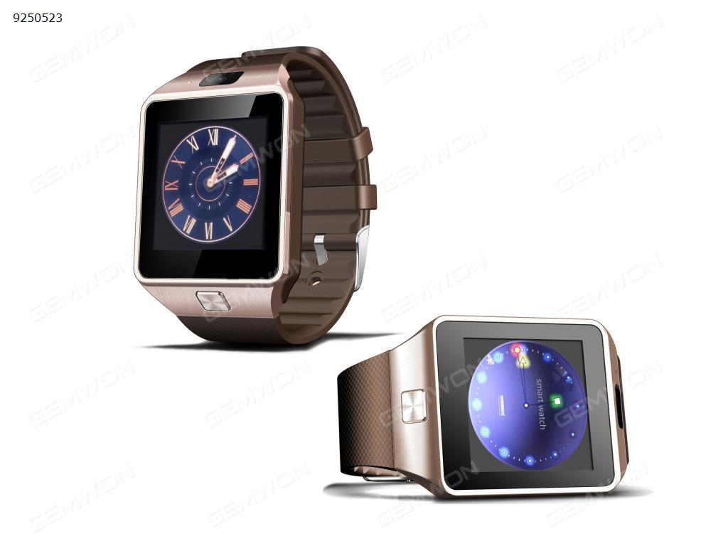 Bluetooth Smart Watch DZ09 With Camera For iPhone Samsung Andriod Network support 2G Golden Smart Wear DZ09