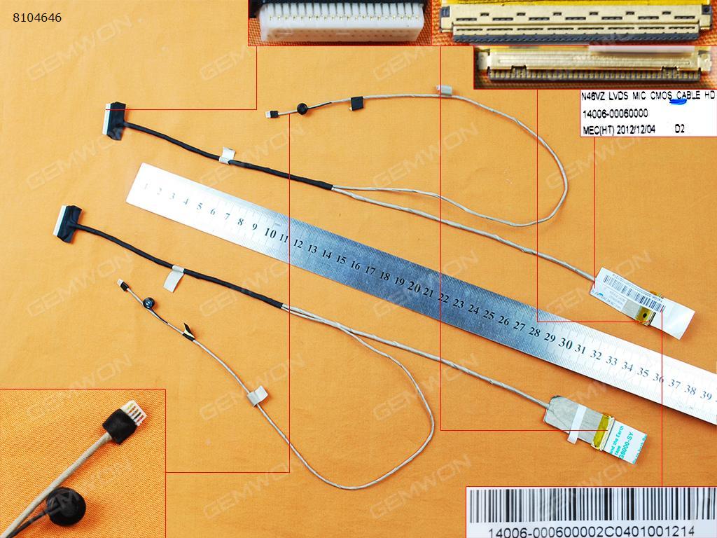 ASUS N46VZ N46V N46J N46JV N46,ORG LCD/LED Cable 14006-00060000