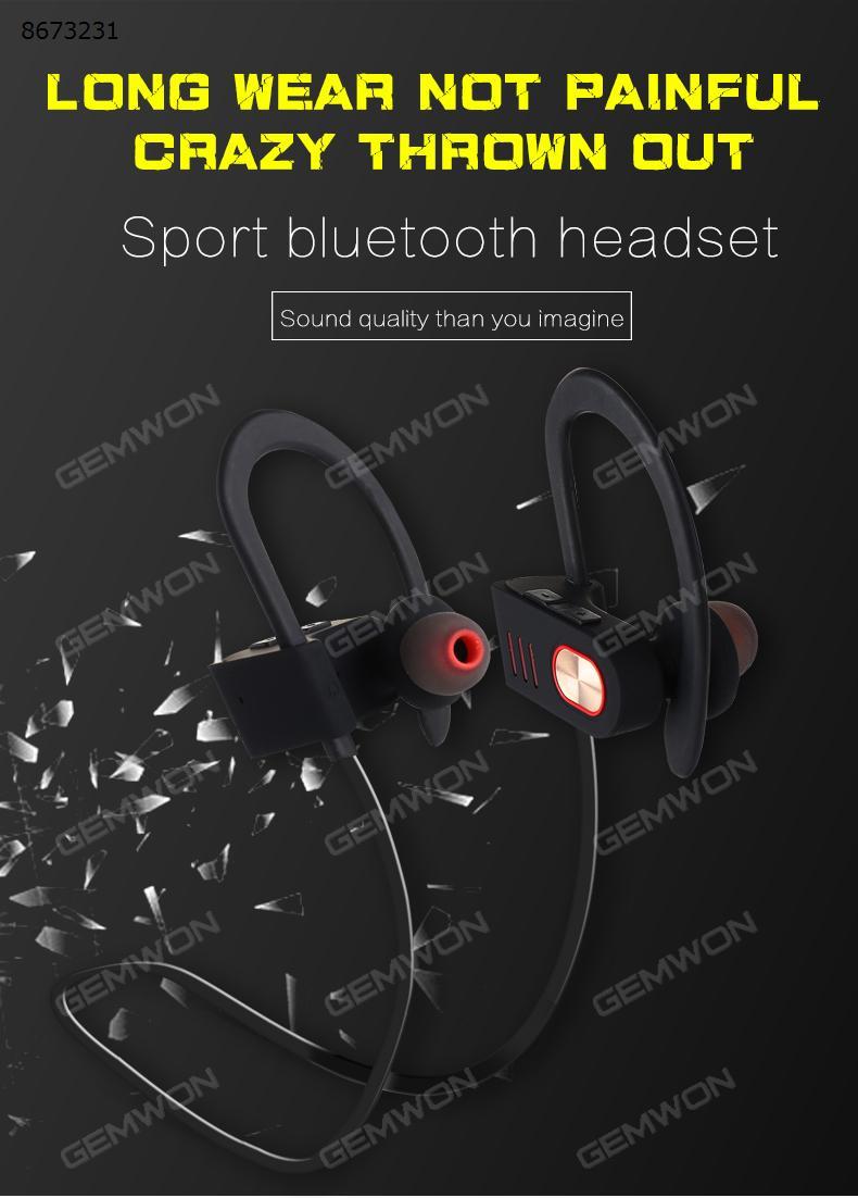 Bluetooth V4.1+EDR，wireless communication，Intelligent voice control，IPX4 Waterproof Sport Bluetooth headset. Headset V5 Sport Bluetooth headset