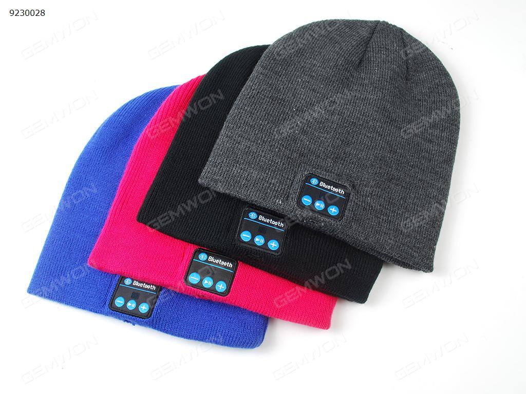 Picture of Bluetooth Music Soft Beanie Hat with Stereo Headphone Headset Speaker Wireless BLACK