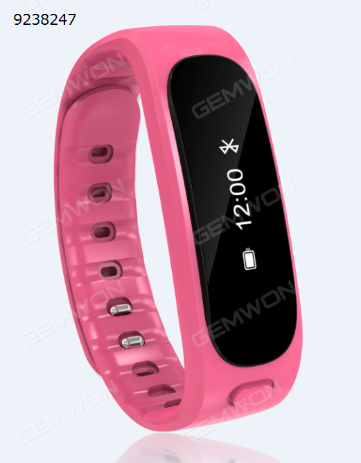 H9 Bluetooth smart Bracelet pedometer waterproof anti lost motion detection camera remote control calorie wearable Watch pink. Smart Wear H9