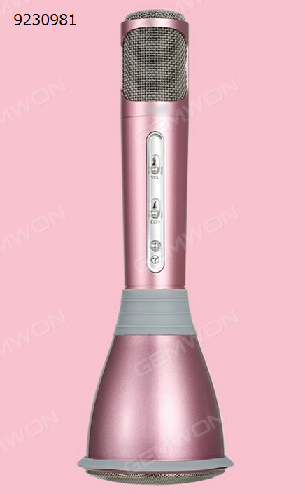 K068 mobile handheld KTV the karaoke treasure The microphone bluetooth wireless microphone pink Bluetooth Speakers K068