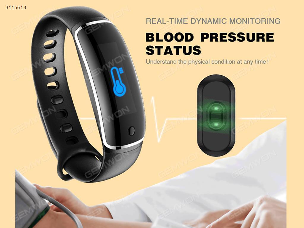 V8 Smart Bracelet, Blood pressure monitoring, heart rate monitoring, counting, ranging, and synchronization to Facebook, twitter, QQ, black Other V8 SMART BRACELET