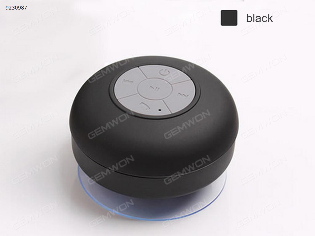 Waterproof bluetooth speakers to connect wireless sucker creative mini bathroom small acoustics black Bluetooth Speakers N/A