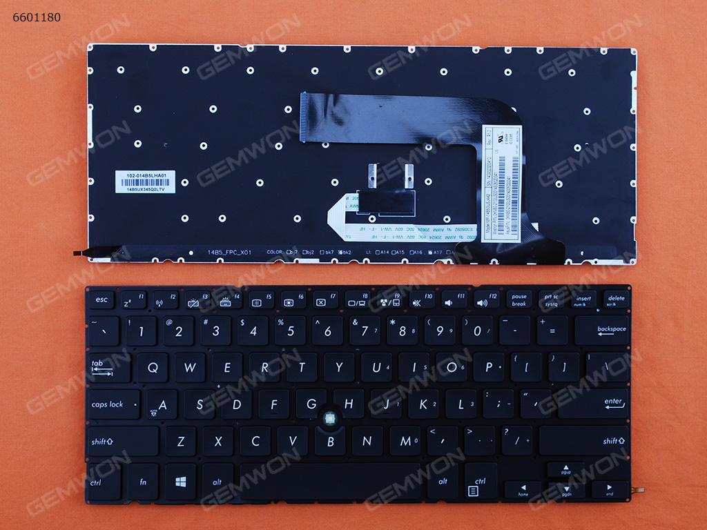 Asus BU201 BLACK (FOR WIN8) US MP-14B53USJ442 Laptop Keyboard (OEM-B)