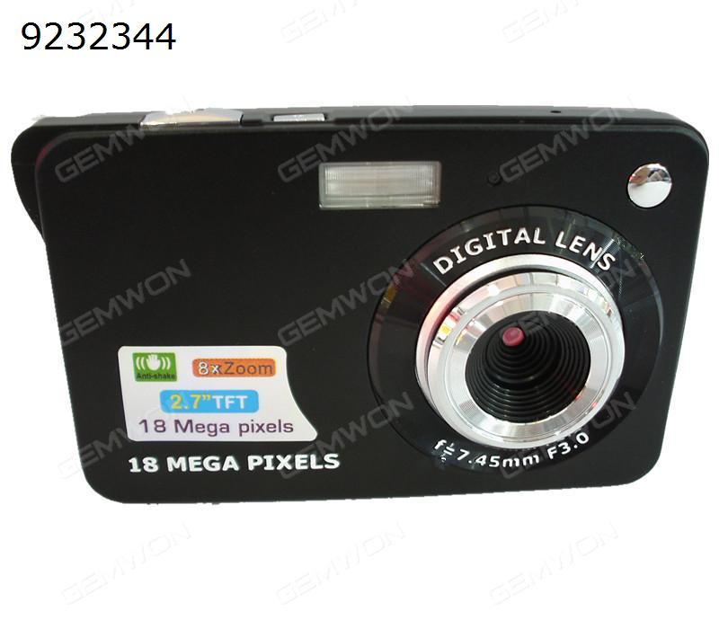 Picture of Dc530 digital camera camera 2.7 inches 8 x digital zoom 18 million pixels high definition video stabilization flash black original.