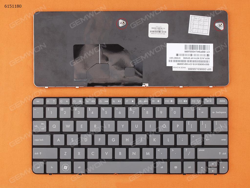 HP mini 100E GRAY US 615967-001 Laptop Keyboard (OEM-B)