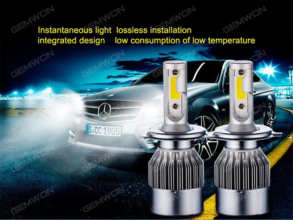 Car led lamp  9005/HB3/H10 Lights Bulbs LED Headlights 12V 6000K 3800ML  C6  9005/HB3/H10  Auto Lamps Auto Replacement Parts C6-9005/HB3/H10