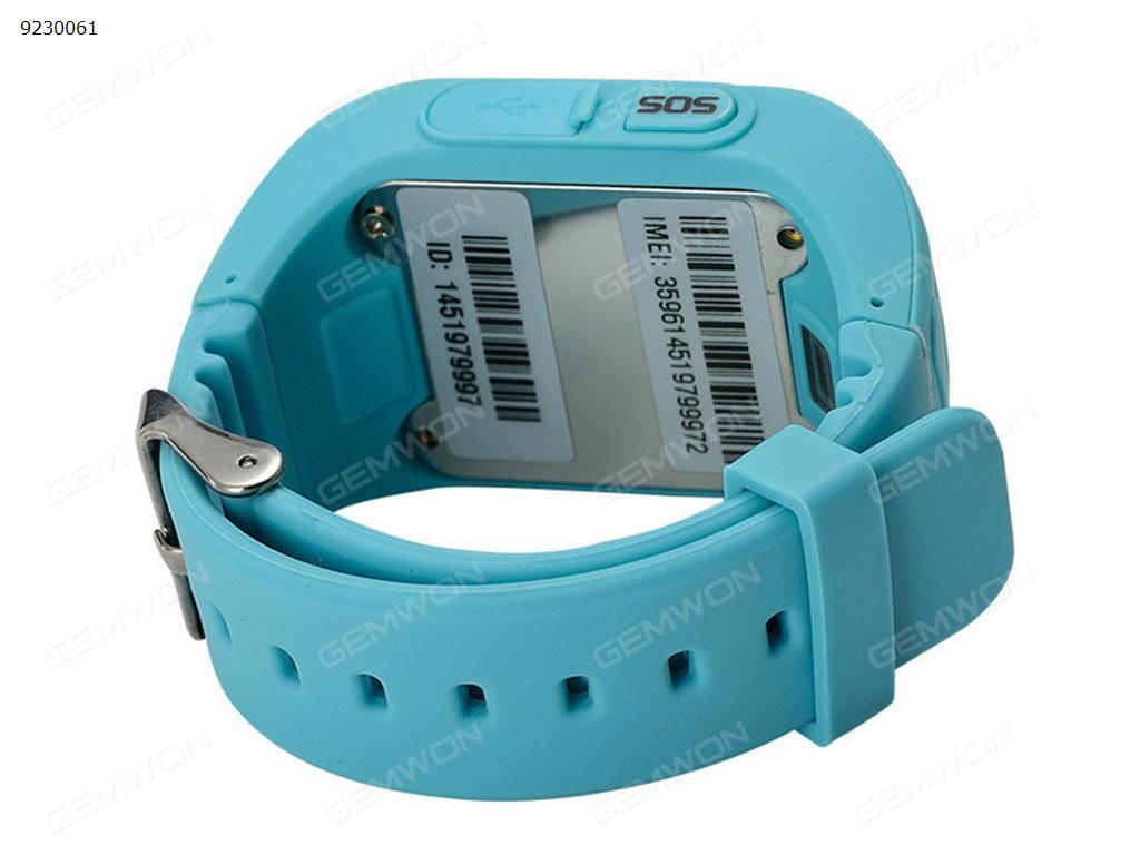 Q50 children smart watches GPS positioning phone watches    blue Smart Wear Q50