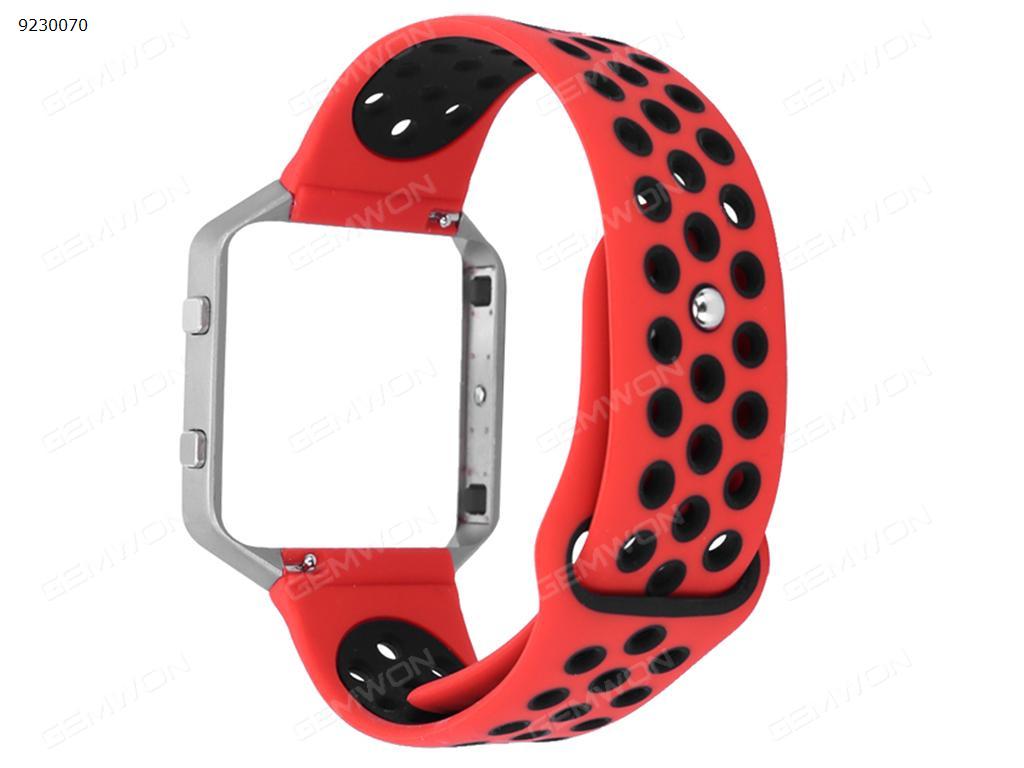 Fitbit Blaze smart watch strap   red and black Smart Wear N/A