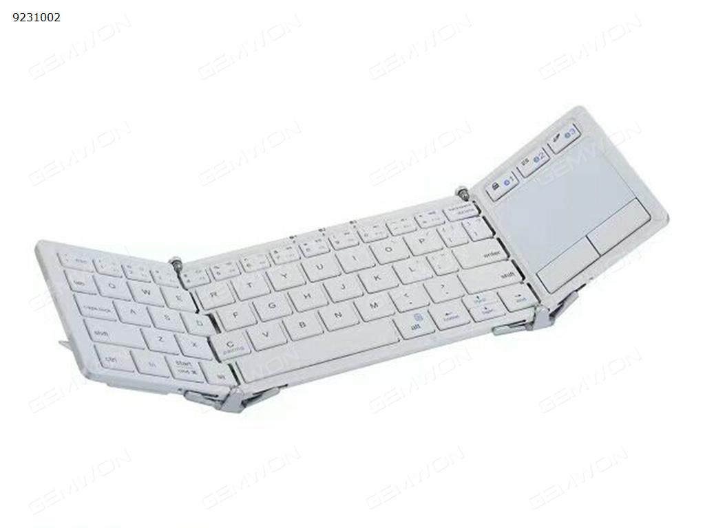 Bluetooth 3.0. keyboard. support ,IOS/Andriod/Window system. aluminum alloy backboard ,ABS plastic front.built-in USA BROADCOM .TOUCHPAD CAN NOT enable in ios phone and tablet WHITE+SILVER Bluetooth keyboard HB088