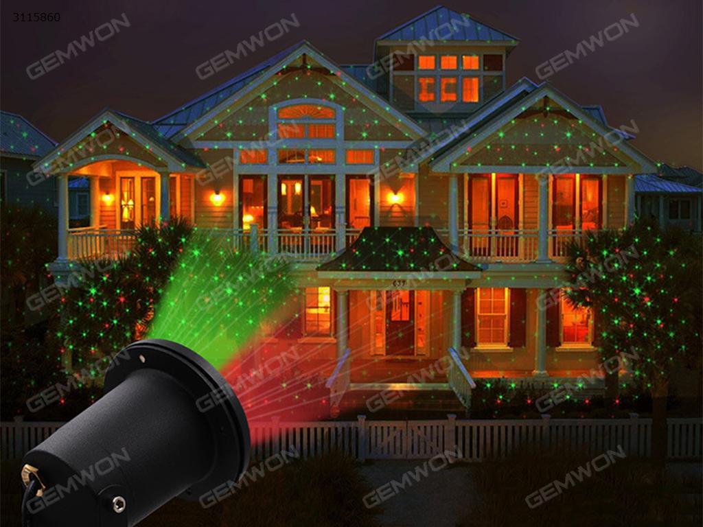 Sky star outdoor projection lamp, Outdoor LED Snowflake Landscape Laser Projector Lamp Xmas Garden Sky Star Light,The remote control controls 8 modes of change, EU LED String Light Sky star outdoor projection lamp