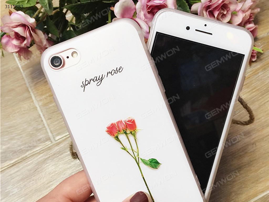 iPhone 6 Embossed flower mobile phone shell, Pure color minimalist style, Three roses Case IPHONE 6 EMBOSSED FLOWER MOBILE PHONE SHELL