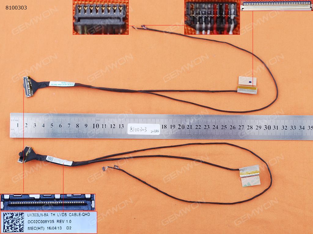 ASUS UX303LA UX303 UX303LN UX303LN-1A UX3030LN-8A 40Pin,ORG LCD/LED Cable DC02C008Y0S