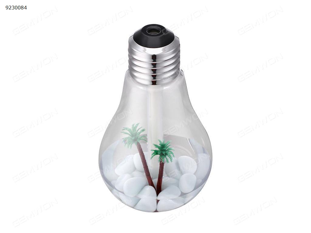 USB mini air purifier home decoration lantern ultrasonic atomizer color light bulb humidifier silverDP-001