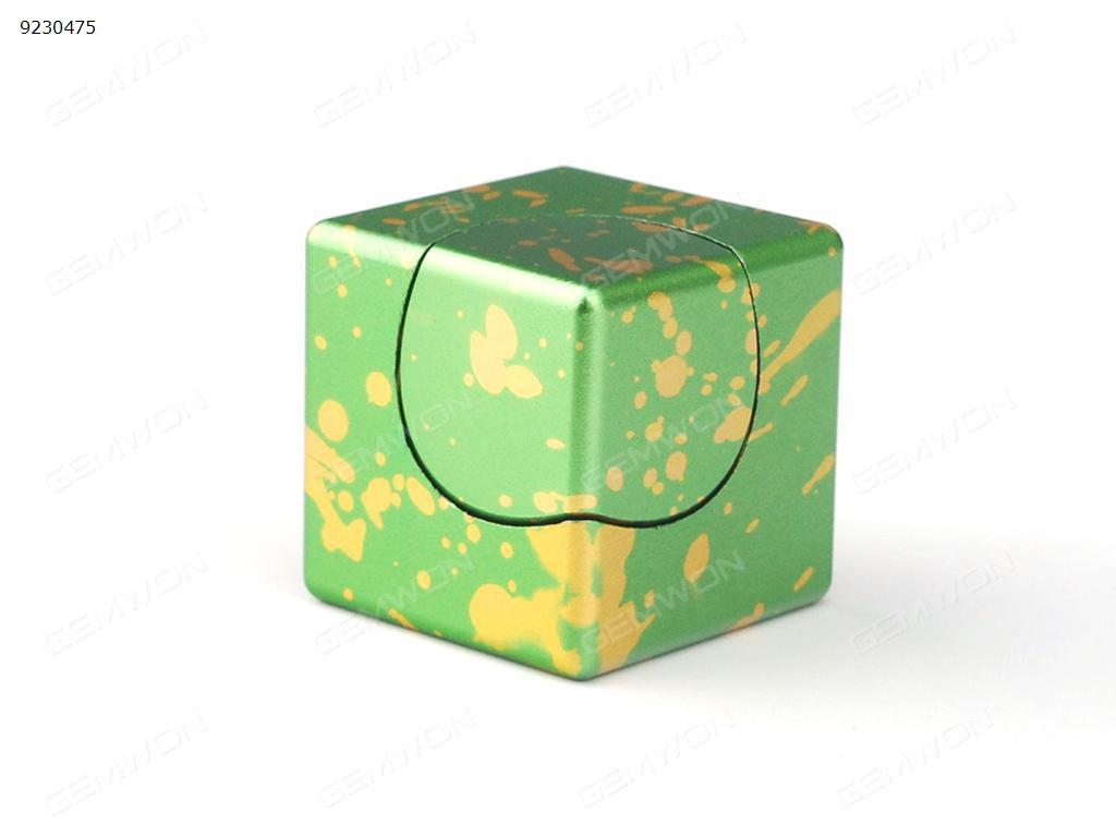 Picture of New Cube Hand Spinner Metal Tri Fidget Focus Tool Desk Toy EDC Cube Square Gift Camouflage
