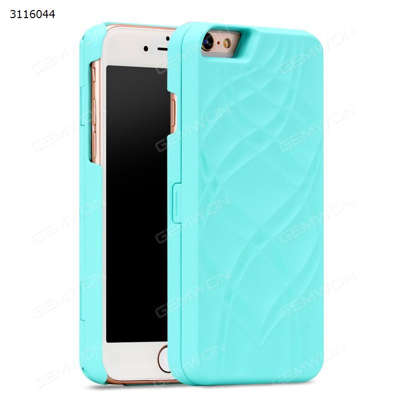 iPhone 6 Plus Cosmetic mirror mobile phone shell, Fashion Makeup mirror flip Wallet mobile Phone case, Green Case IPHONE 6 PLUS COSMETIC MIRROR MOBILE PHONE SHELL