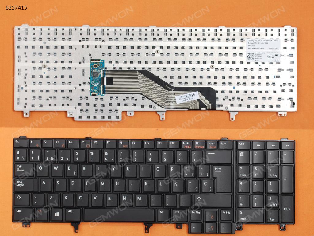 DELL Latitude E6520 BLACK(Without Point stick,For Win8) SP N/A Laptop Keyboard (OEM-B)